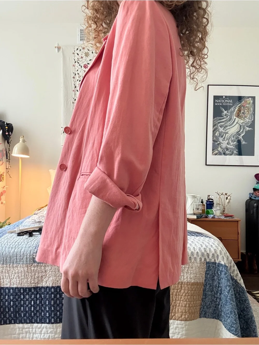 Apiece Apart Coral Double-Breasted Blazer